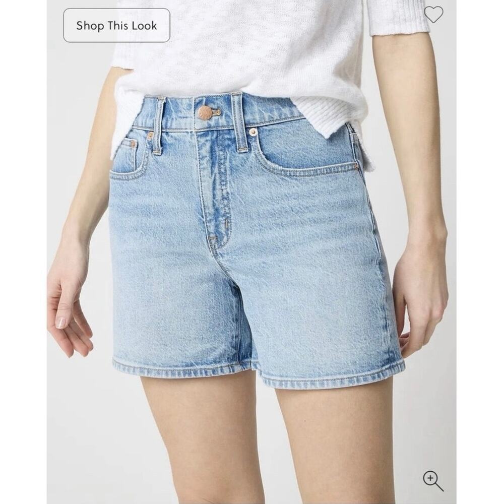 J.Crew Factory Light Wash Mid Rise Modern Denim Short Women’s 30 NWT CQ437